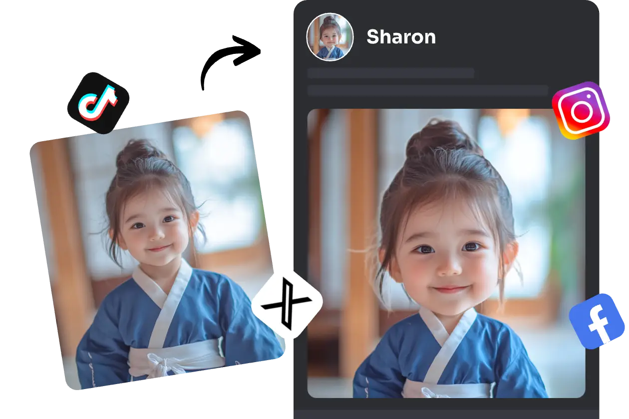 recorta la cara de una imagen de una niña y haz un divertido meme cabezón