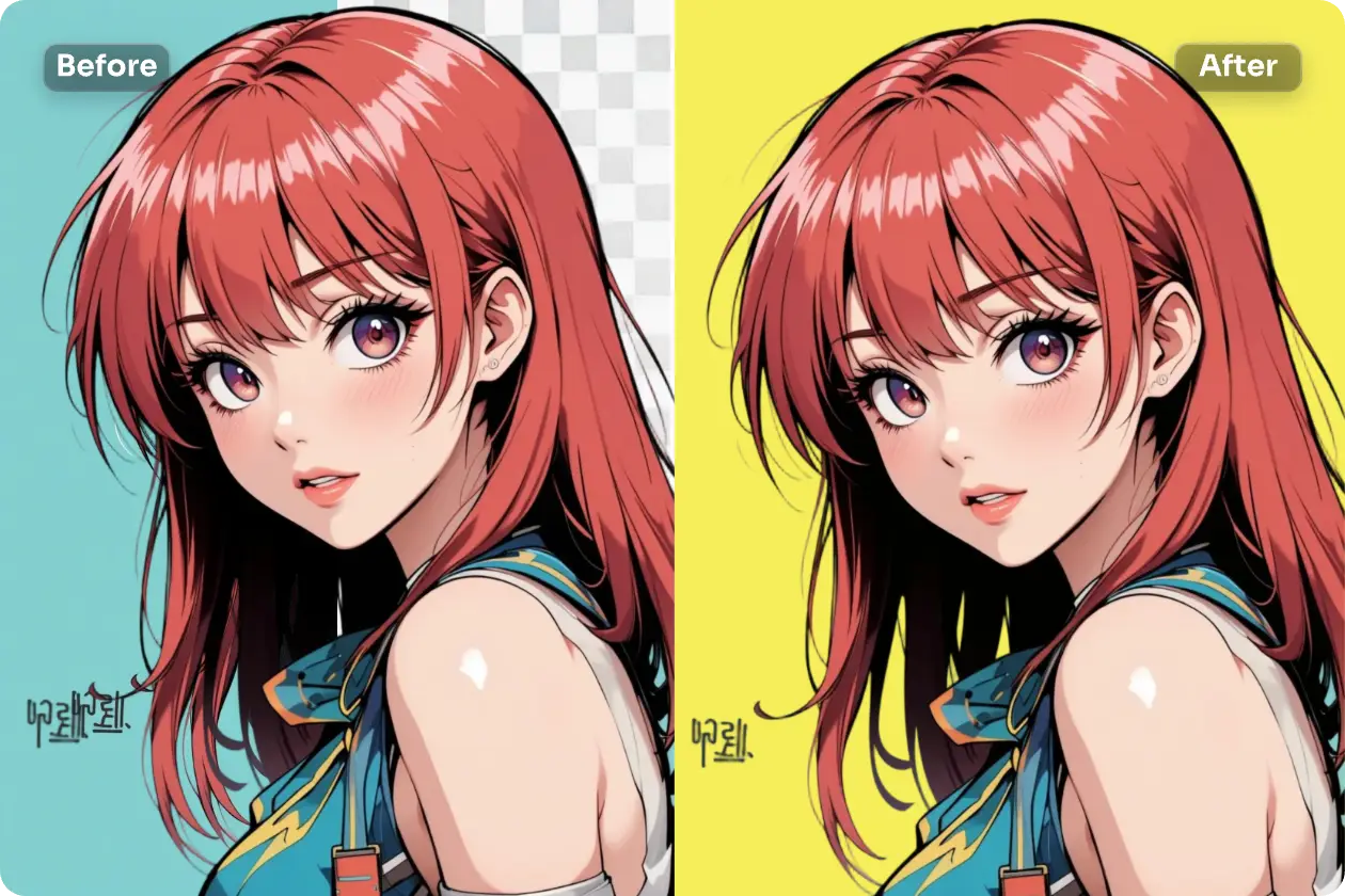 einen Comic-Hintergrund mit Gelb dekorieren