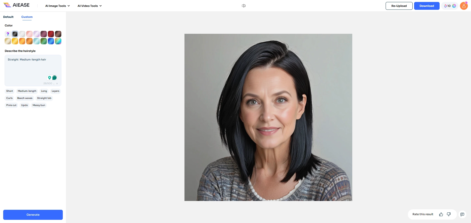 60歳以上の女性のために、お好みのヘアスタイルを教えてください。