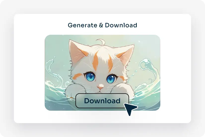 download the cartoonized cat image