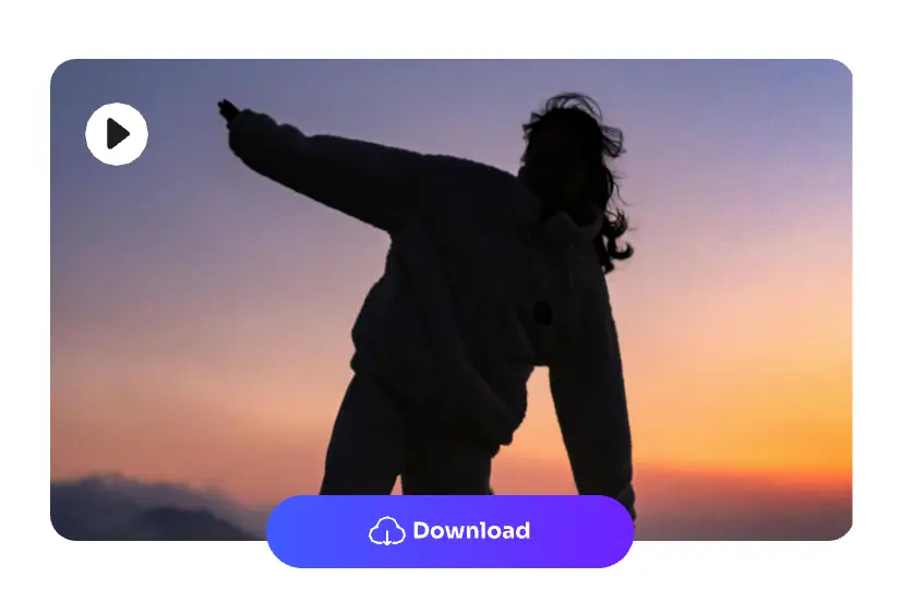 download the watermark free video in AI Ease