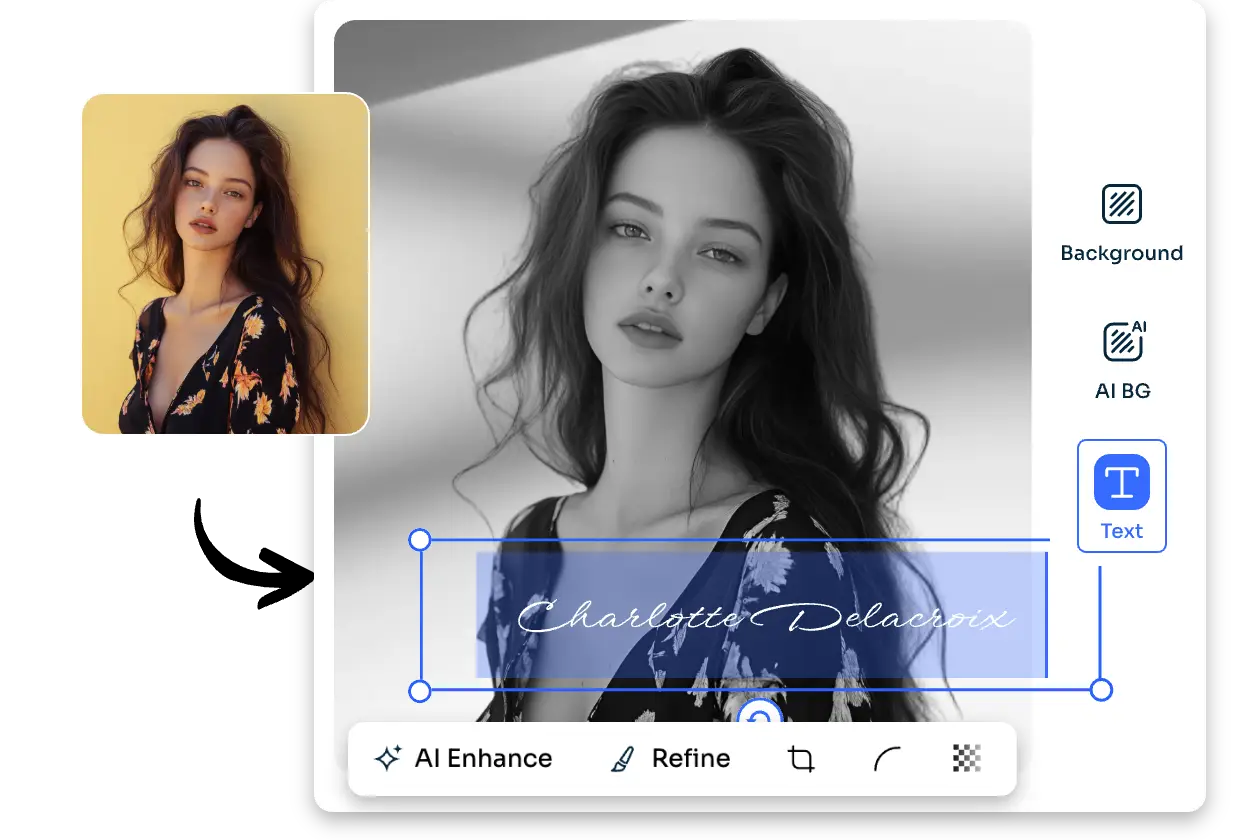 mejorar imagen en blanco y negro en AI Ease