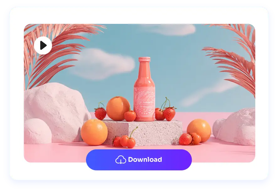 generate and download the subtitle free videos from ai ease