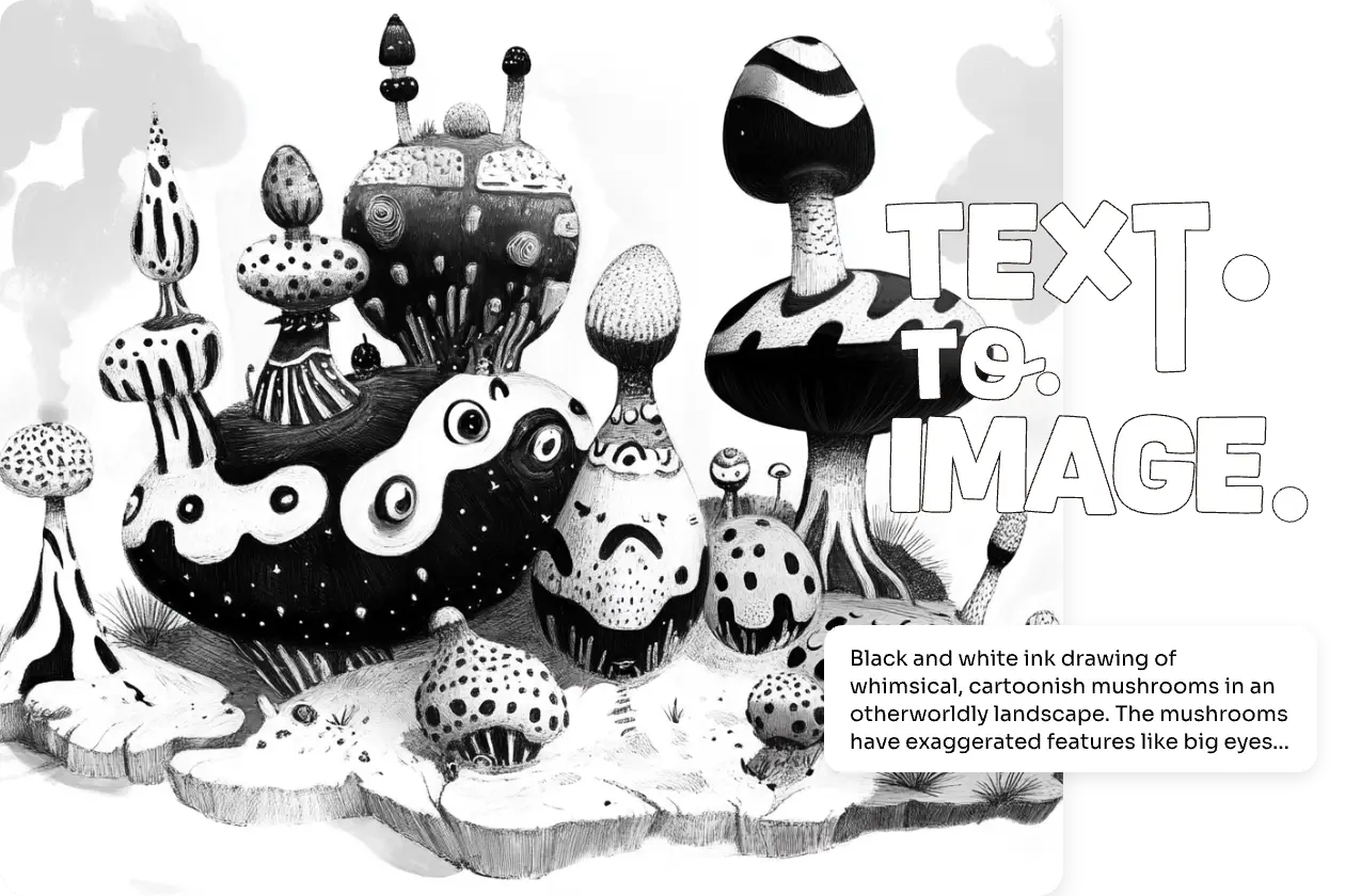 generate minimalist doodle art in black and white color from text