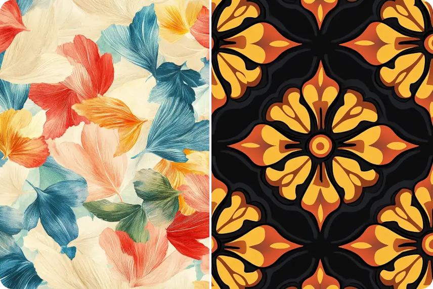 generate two doodle fashion patterns using ai ease doodle maker