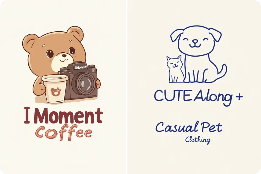 generate two doodle logos using ai ease doodle generator