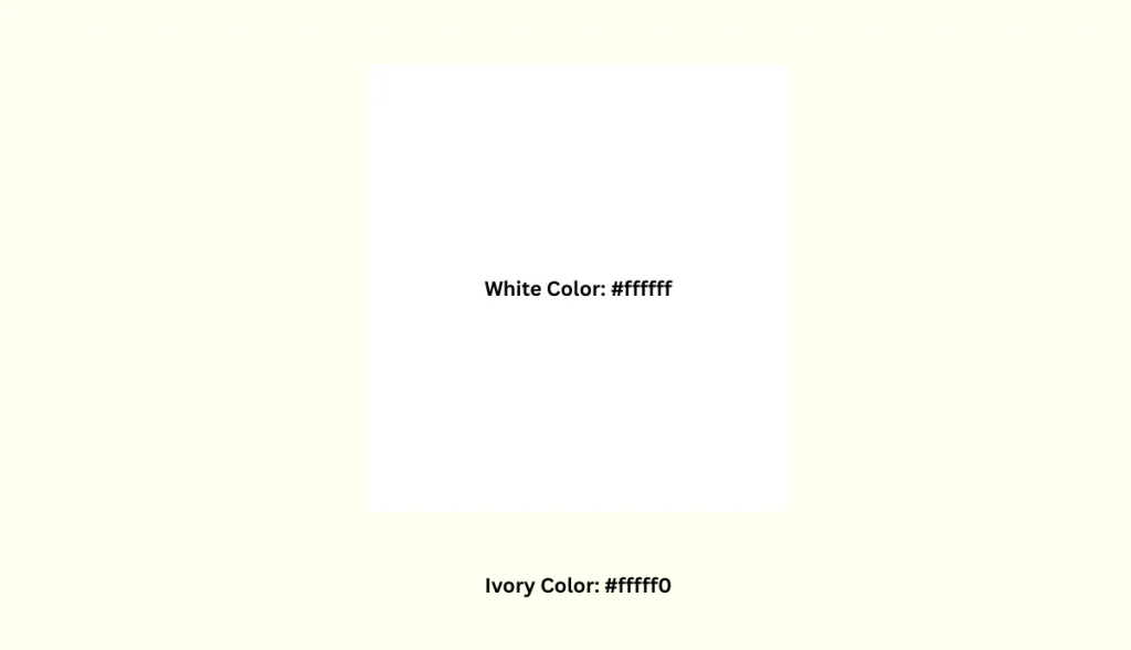 color marfil vs color blanco