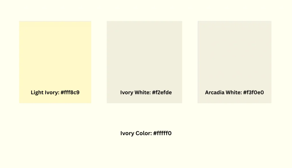 marfil claro &amp; blanco marfil &amp; blanco arcadia vs color marfil