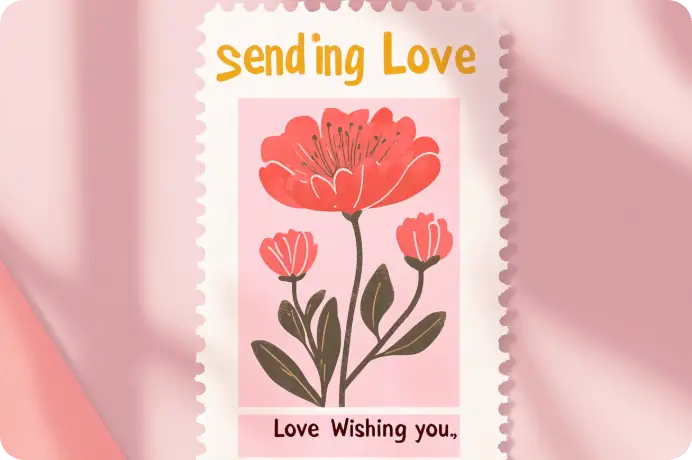 母の日カードのアイデア例1