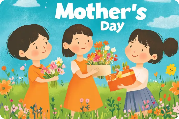 母の日ポスターのアイデア例1