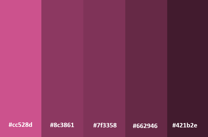 picture of mauve dark purple color palette