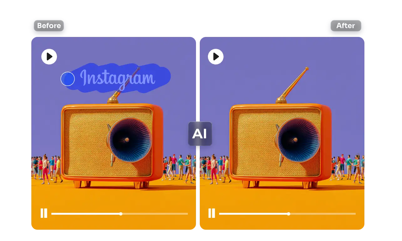 remove instagram watermarks with ai using AI Ease
