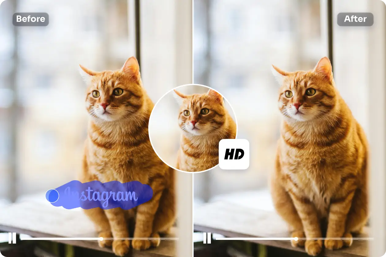 rimuovere le filigrane di Instagram con qualità HD utilizzando AI Ease