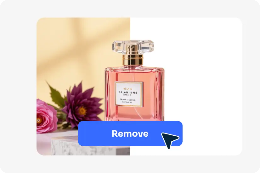 remover o fundo original de uma fotografia de perfume