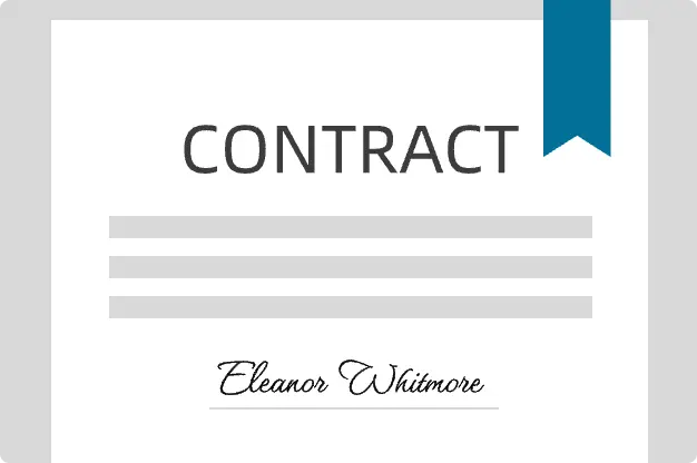 sign a contract online with signature created in AI Ease