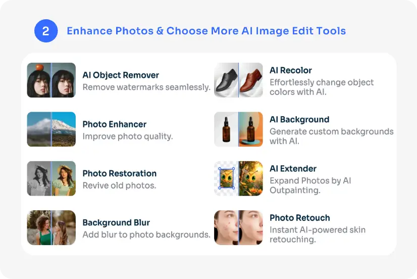 step 2 to use ai ease instagram photo editor
