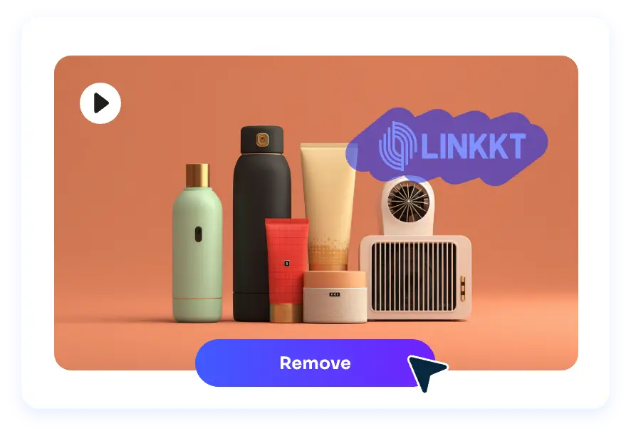 step 2 to use ai ease brush logo on video to remove logo from video