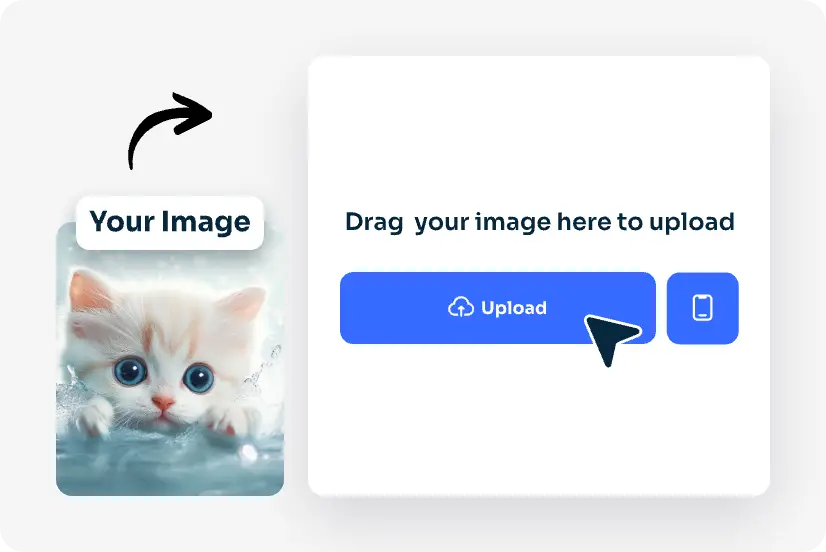 upload a cat portrait to ai ease cartoon filter
