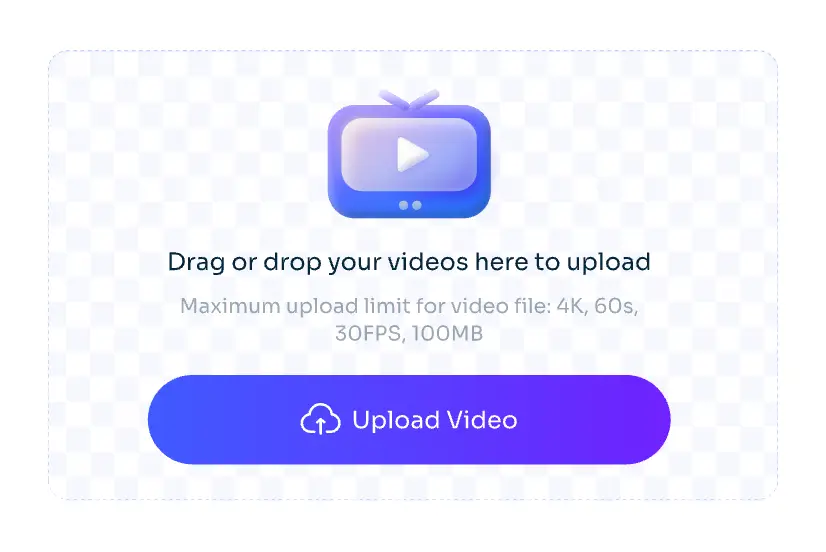 upload video to AI Ease's online video watermark remover