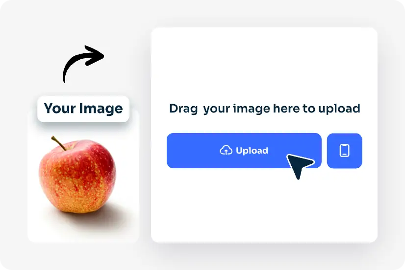 upload your apple image to our shadow remover