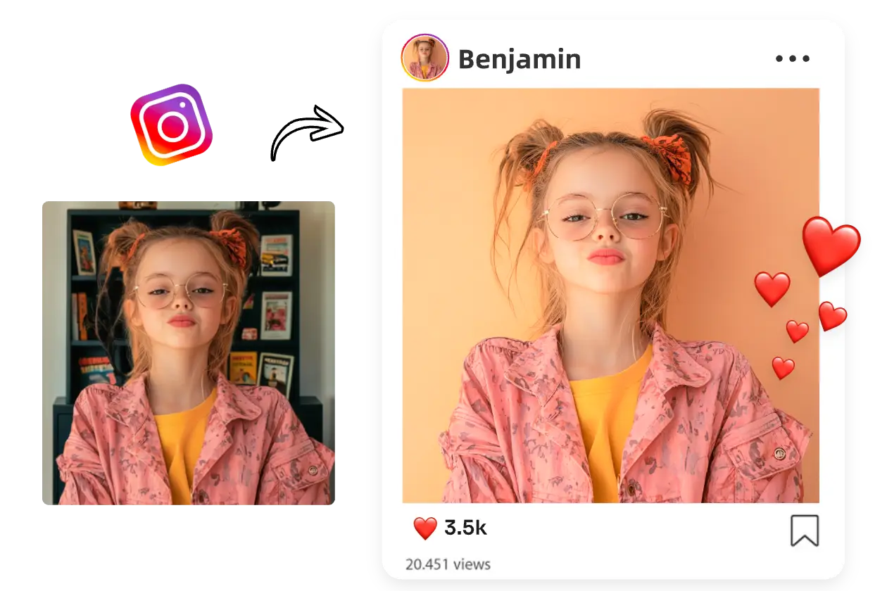 use instagram photo editor to edit photo and share on ins