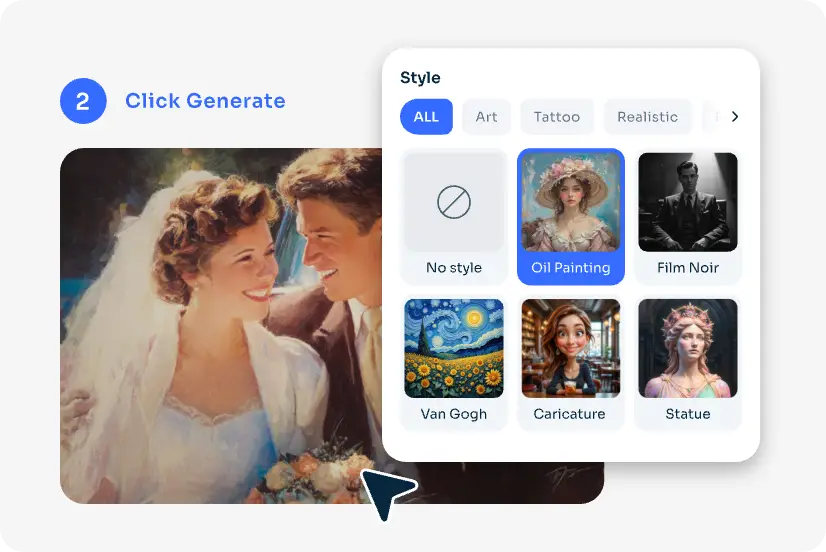 escolha um estilo para a imagem do seu casamento