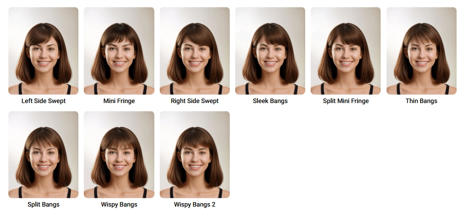 youcamから前髪を選ぶ