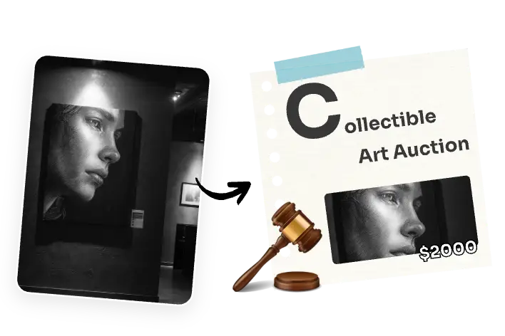 convert photos into nft sketche artworks that can be sold