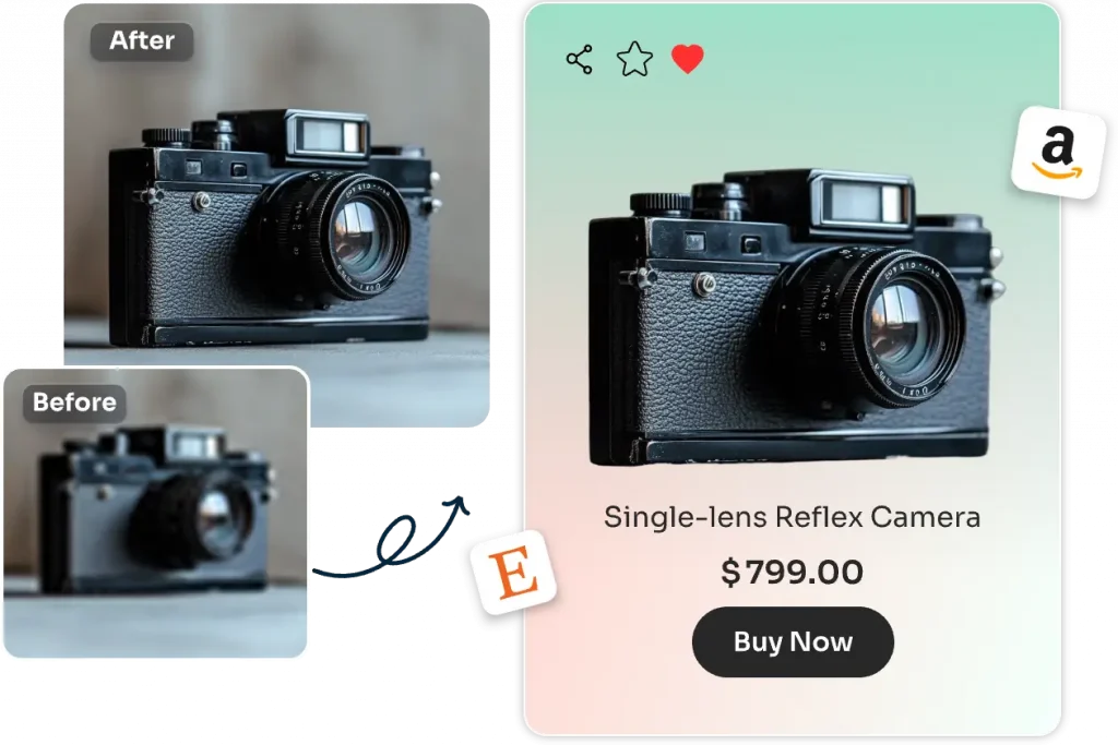 AI Easeの画像鮮明化ツールを使ってオンラインショップの商品写真を鮮明にする