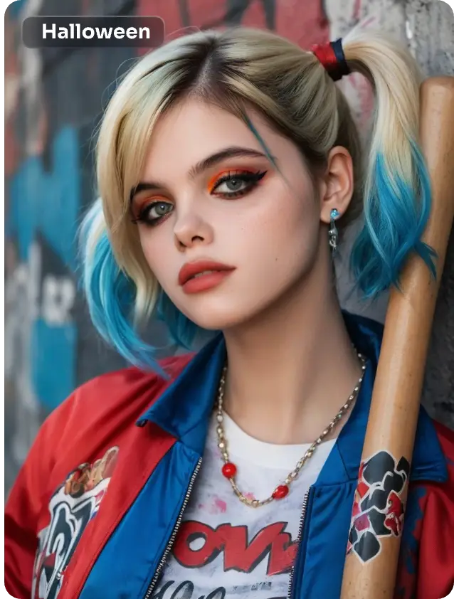 harley quinn avatar fatto in aiease ai generatore di avatar