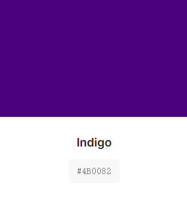 the indigo color and indigo color hex
