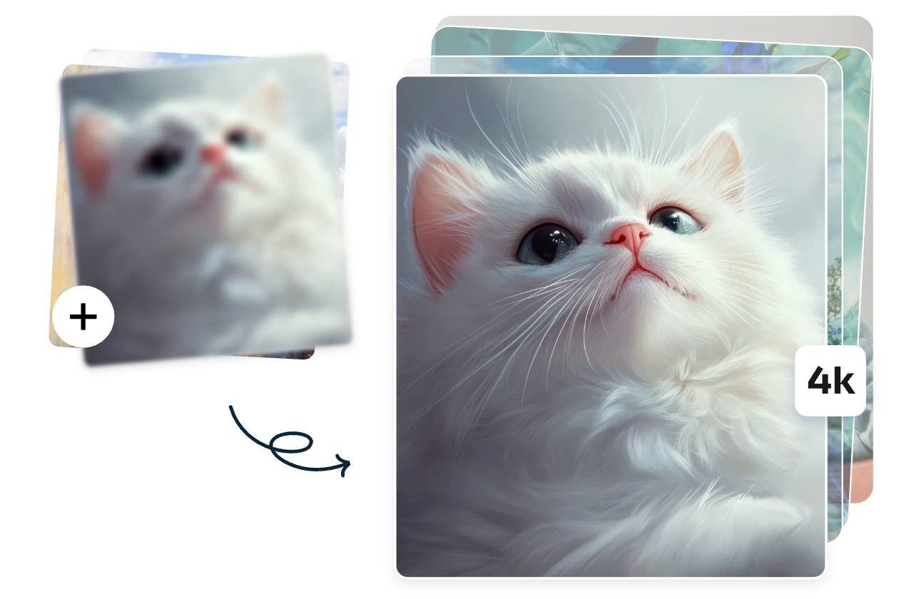 Transforme várias imagens para 4k de uma só vez com o aiease image upscaler