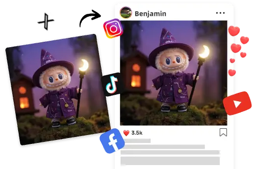 use our labubu doll ai generator to create and share labubu posts