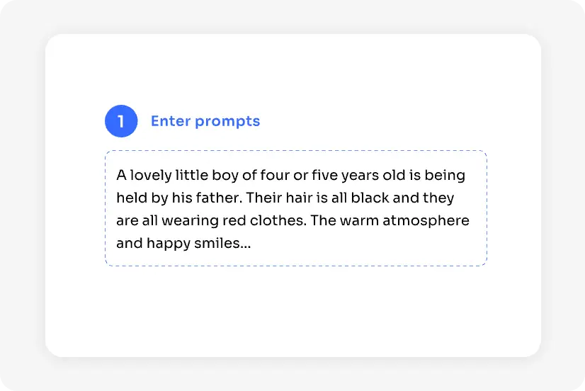 write prompts in the textbox