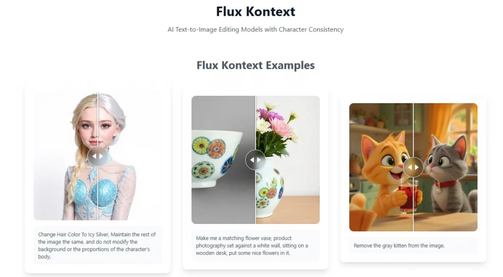 FLUX Kontex - AI text to image editing model