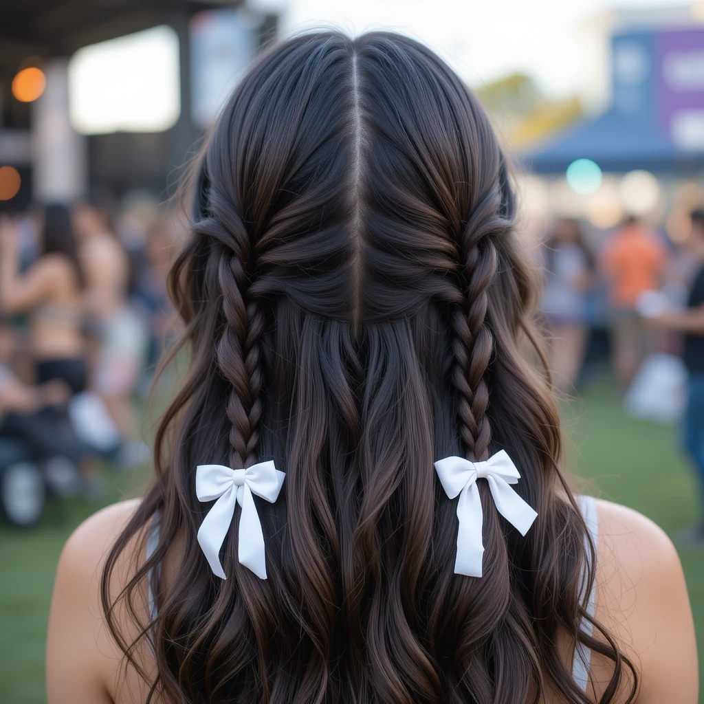 a girl with blackpink jisoo hairstyle for concert hairstyle idea
