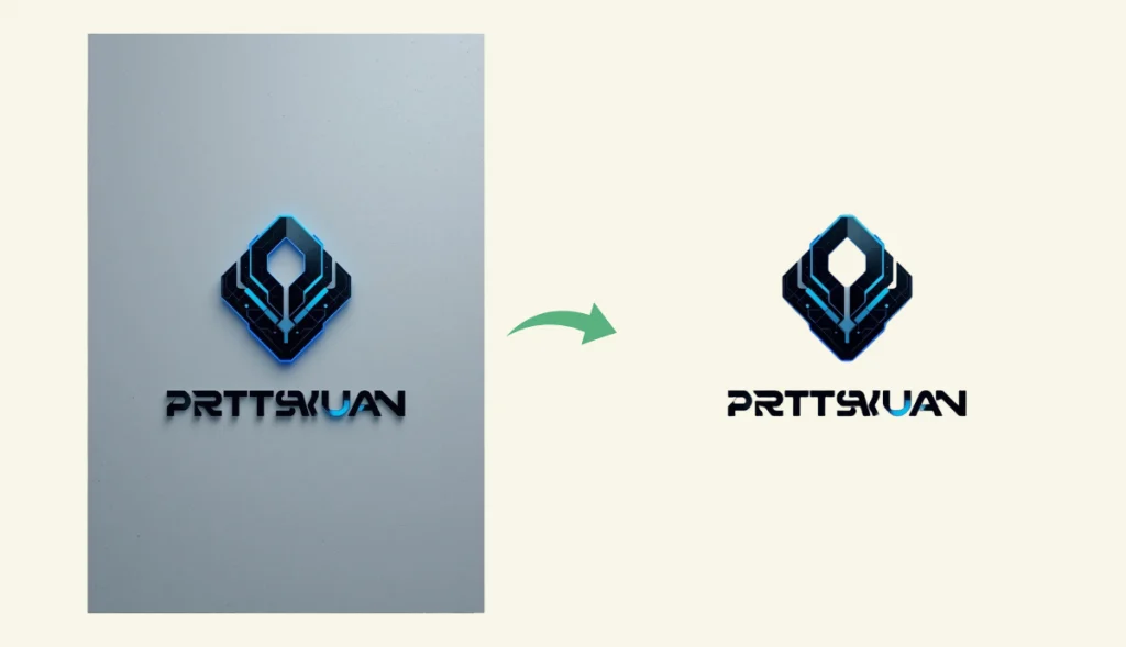 remove the logo background from the image