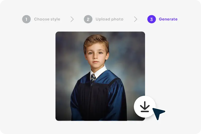 a screenshot of generating and downloading youtube profile picture