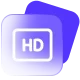 a gradient purple hd icon a gradient purple hd icon