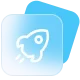 blue gradient easy and fast icon