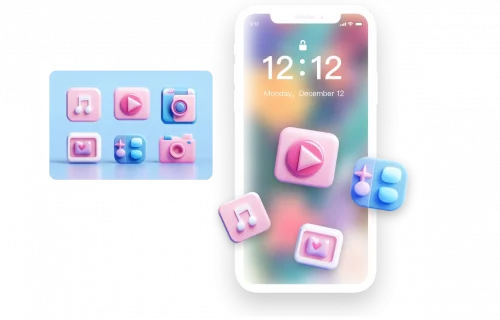 design a set of gradient icons for mobile apps concevoir un ensemble d'icônes dégradées pour les applications mobiles